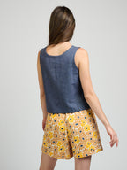 Neko Tank - Blue Chambray