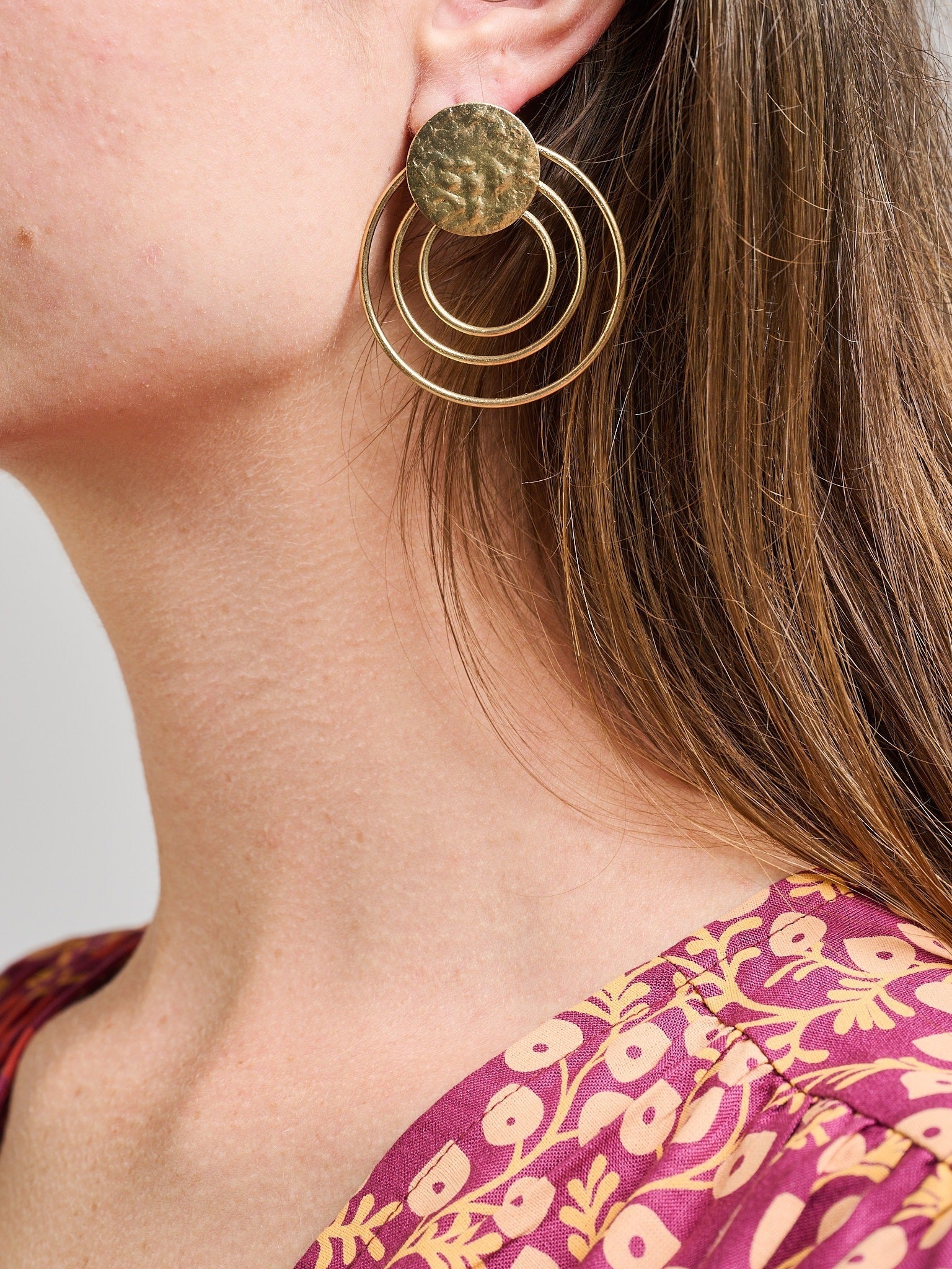 Sol Stud Earrings - Gold
