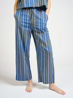 Emmy Drawstring Pant - Lavender Stripe