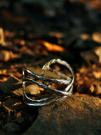 Criss-Cross Cuff Silver