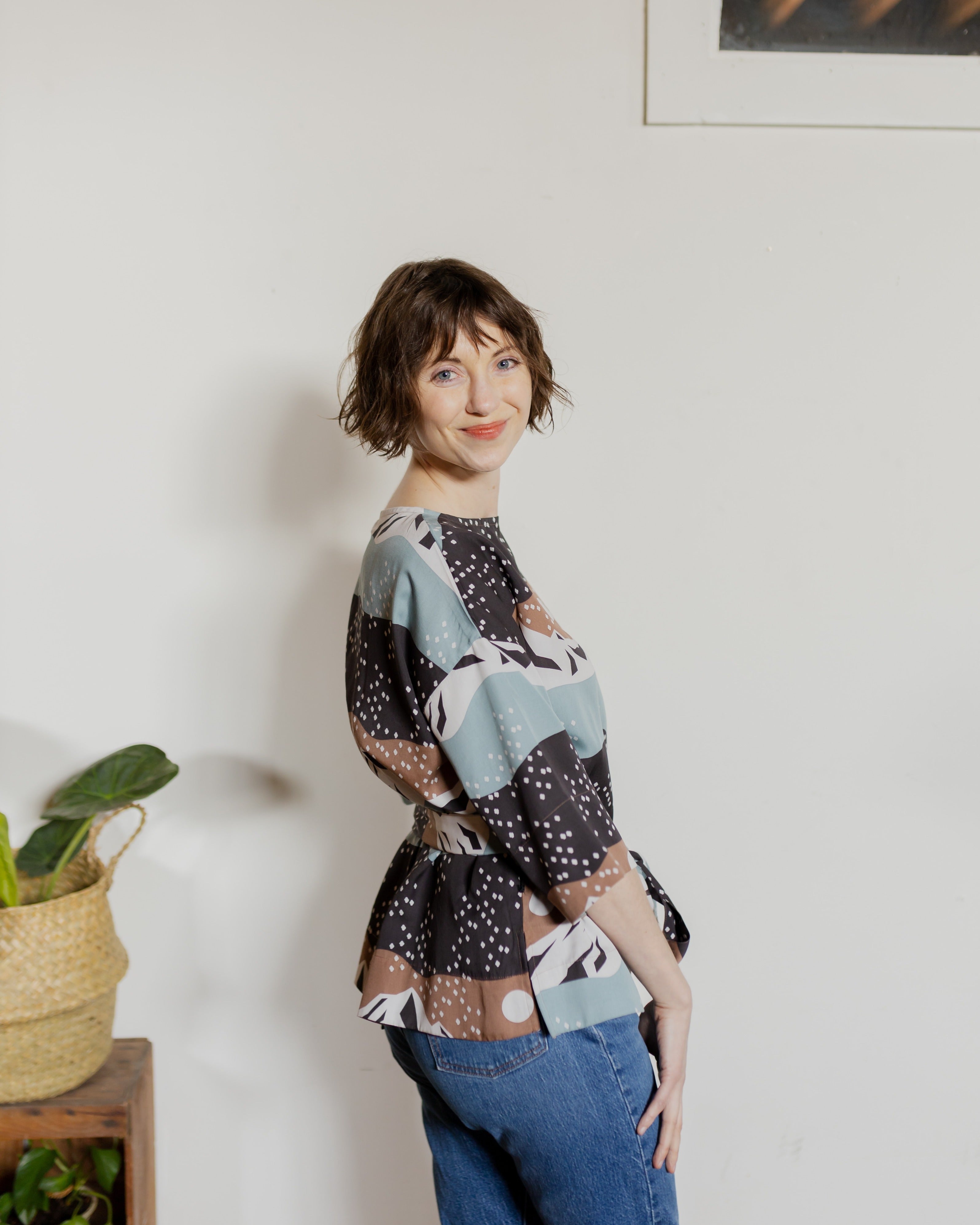 Ruth Top - Mountain Stripe
