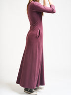 Mumbai Maxi Dress - Eggplant Rib Knit