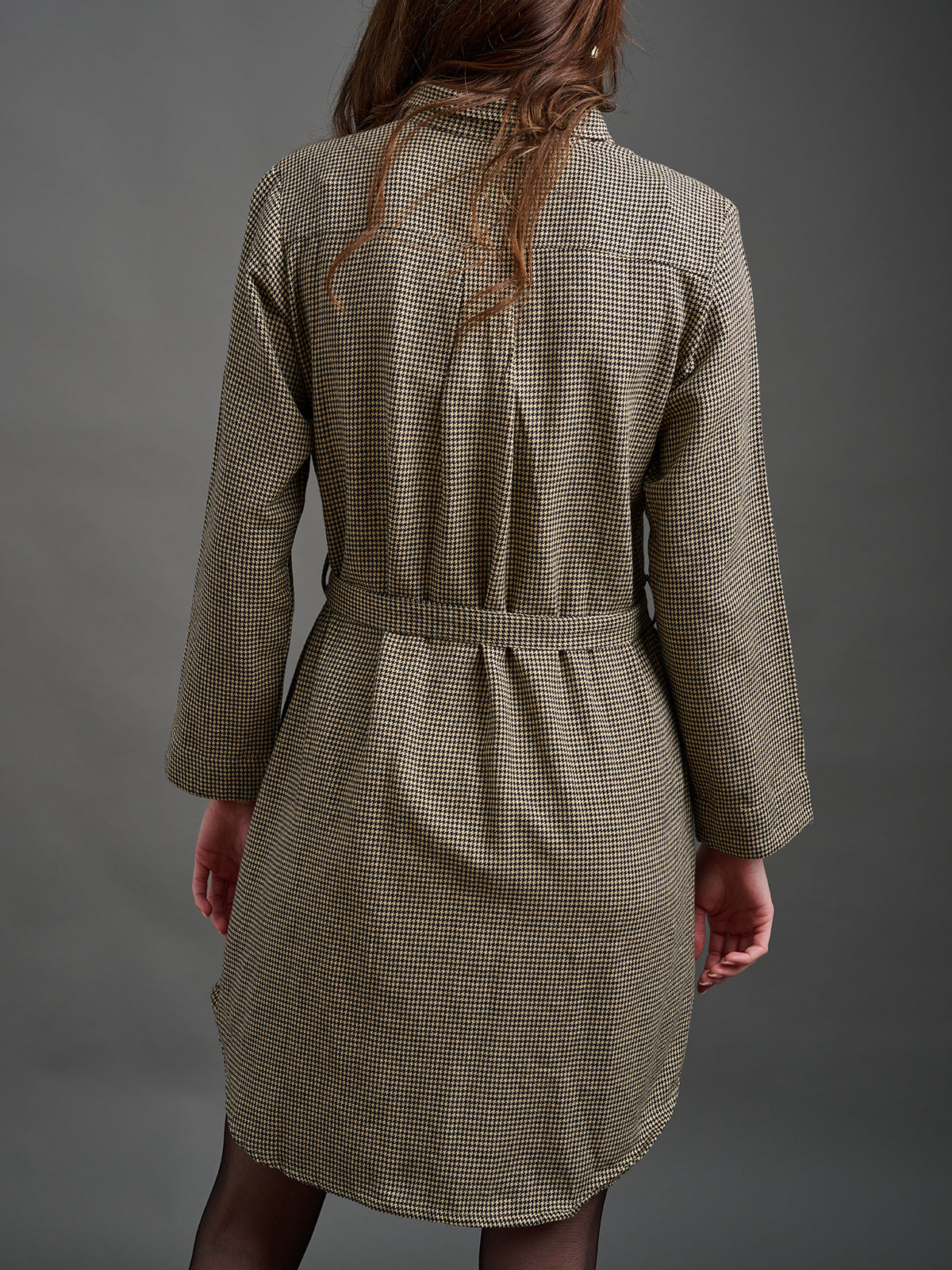 Sonja Shirtdress - Houndstooth