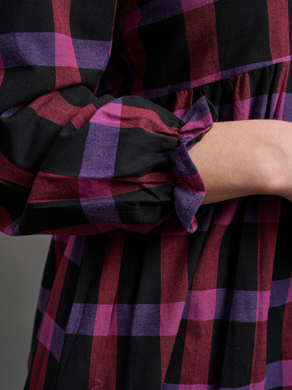 Nico Mini Dress - Ultra Violet Plaid