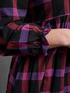 Nico Mini Dress - Ultra Violet Plaid