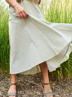 Lucinda Skirt - Olive Stripe