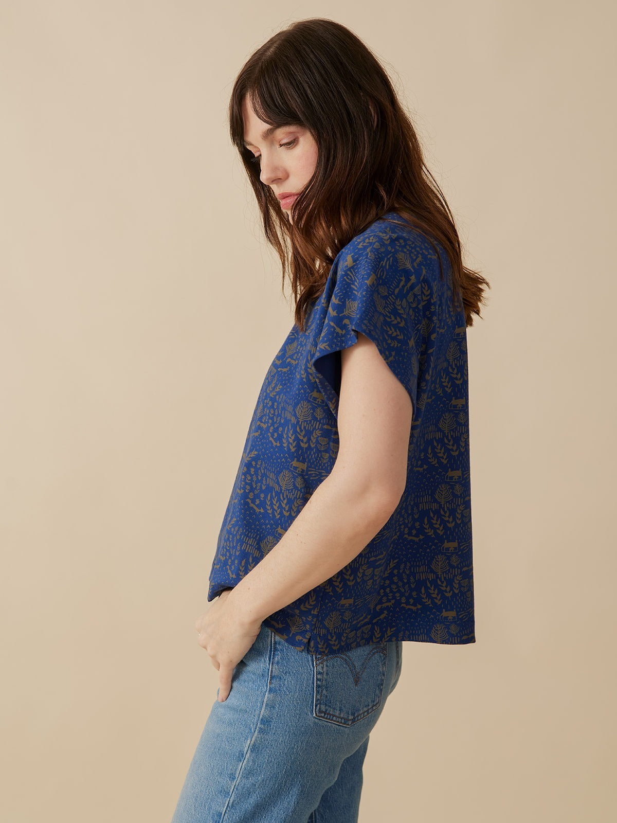 Caitlin Top - Cobalt Foxes