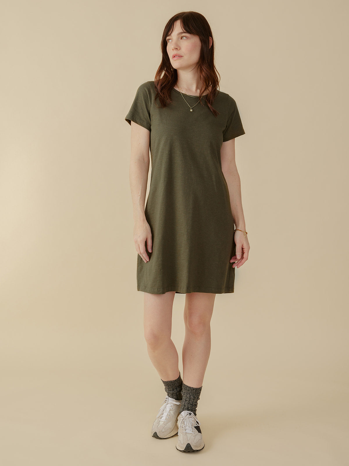 Hudson T-Shirt Dress - Olive