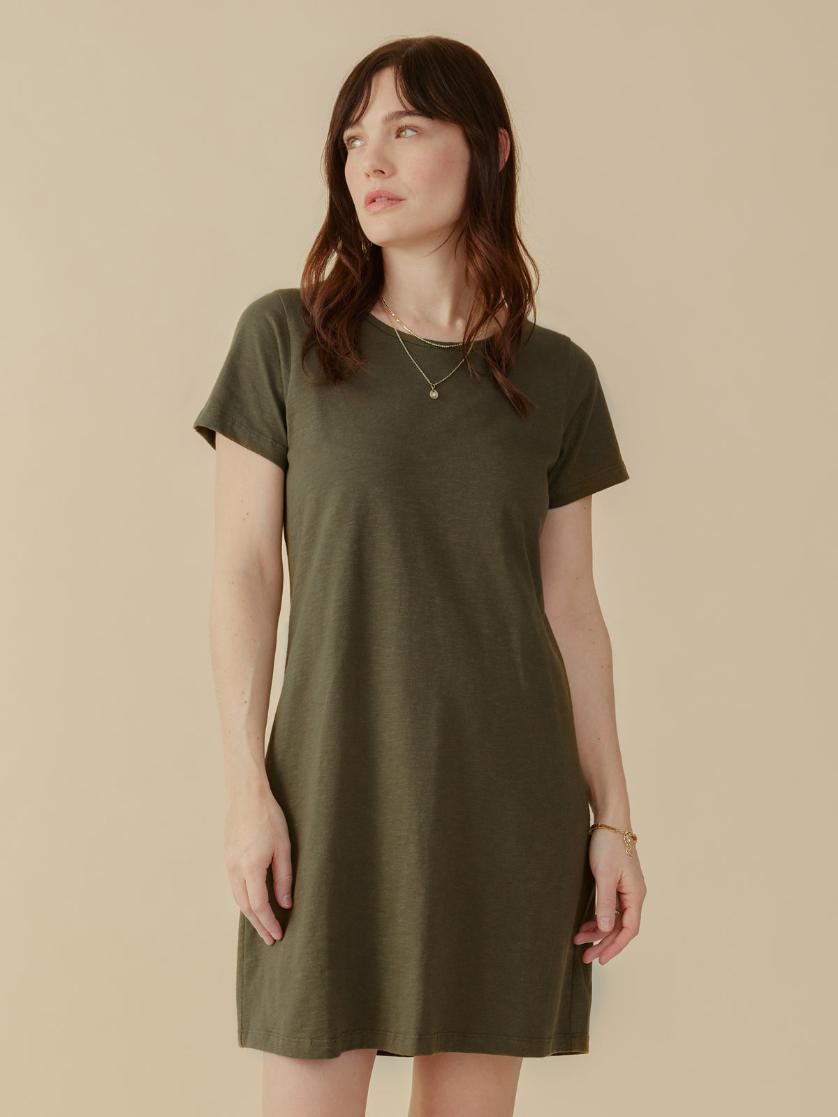 Hudson T-Shirt Dress - Olive