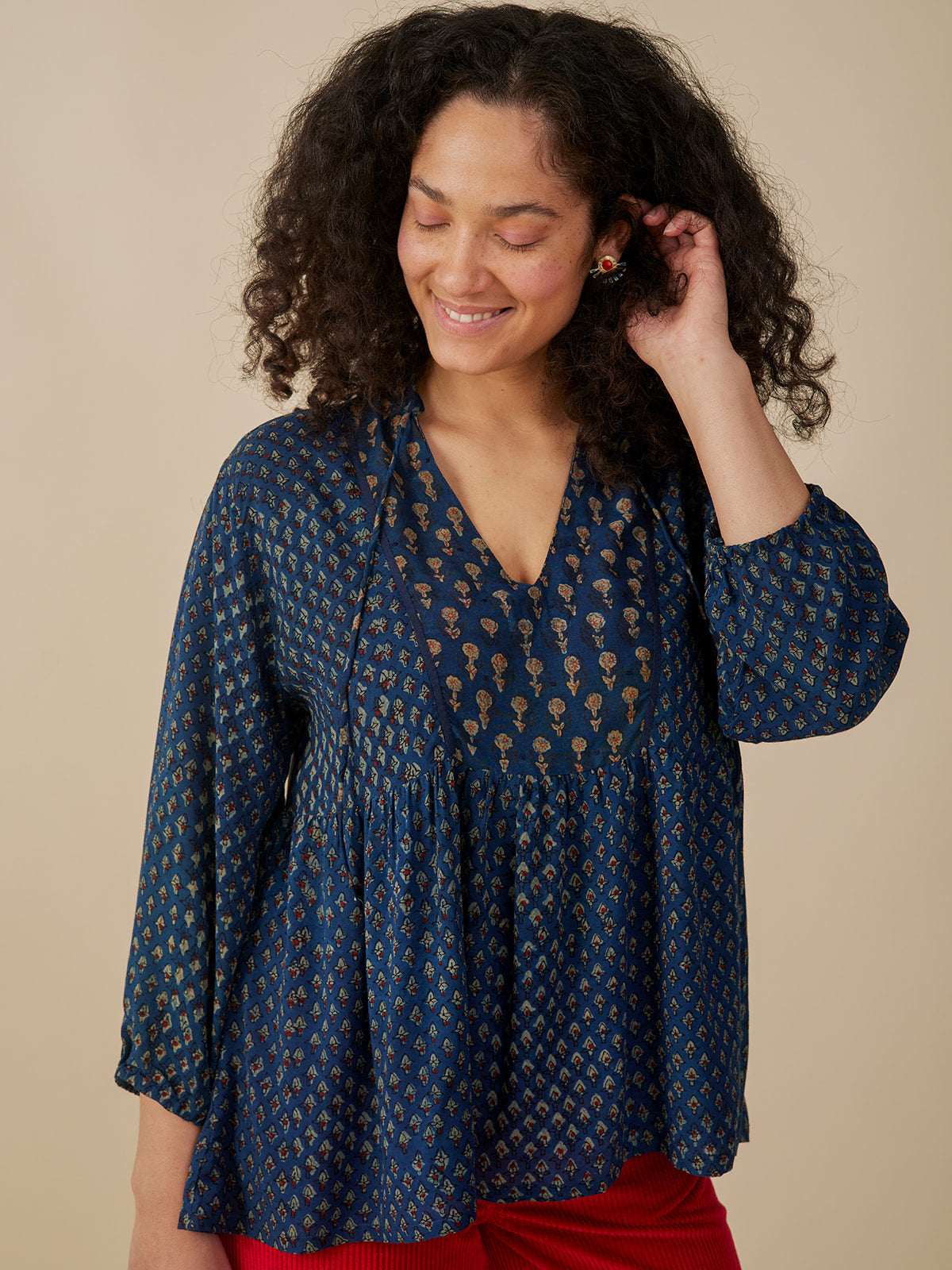 Sohla Blouse - Midnight Floral Mix