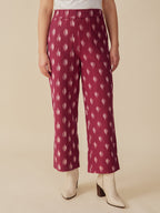 Rosie Pant - Garnet Ikat