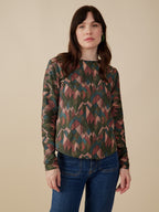 Camille Long Sleeve Tee - Geo Jewels