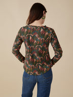 Camille Long Sleeve Tee - Geo Jewels