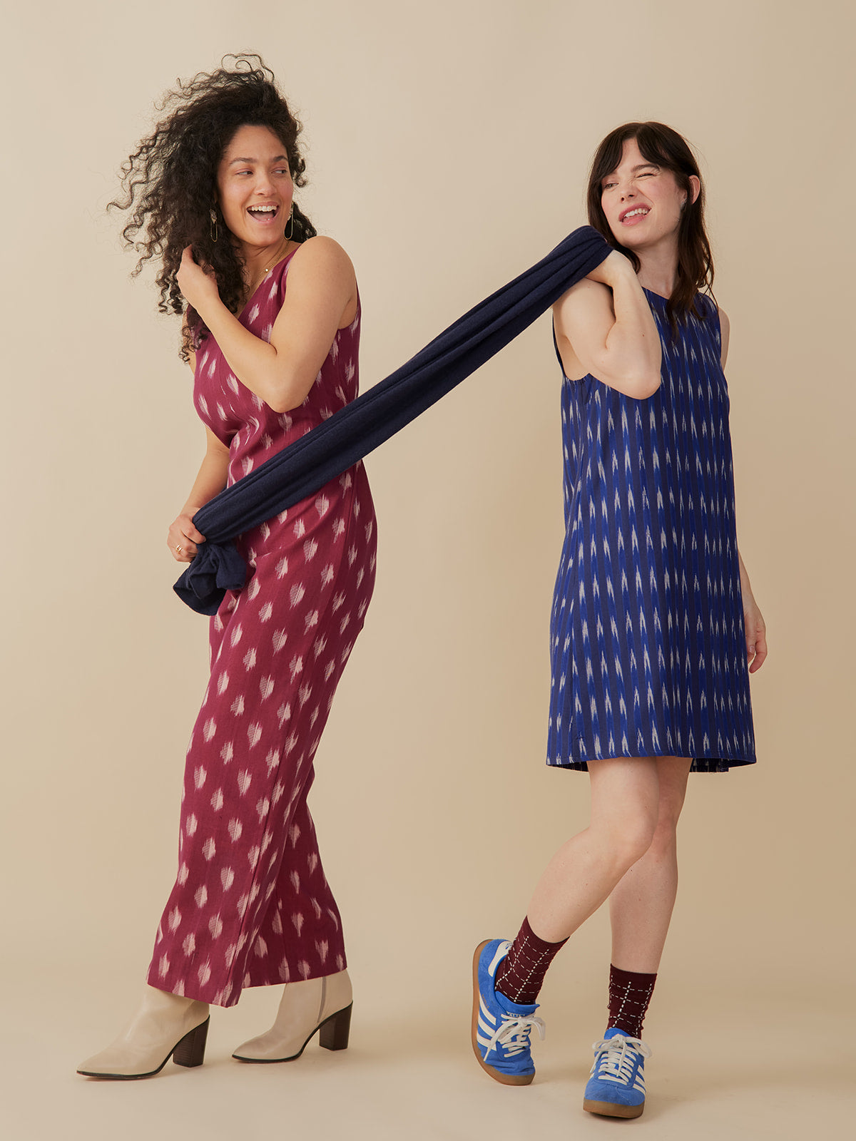 Jana Jumpsuit - Garnet Ikat