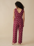 Jana Jumpsuit - Garnet Ikat