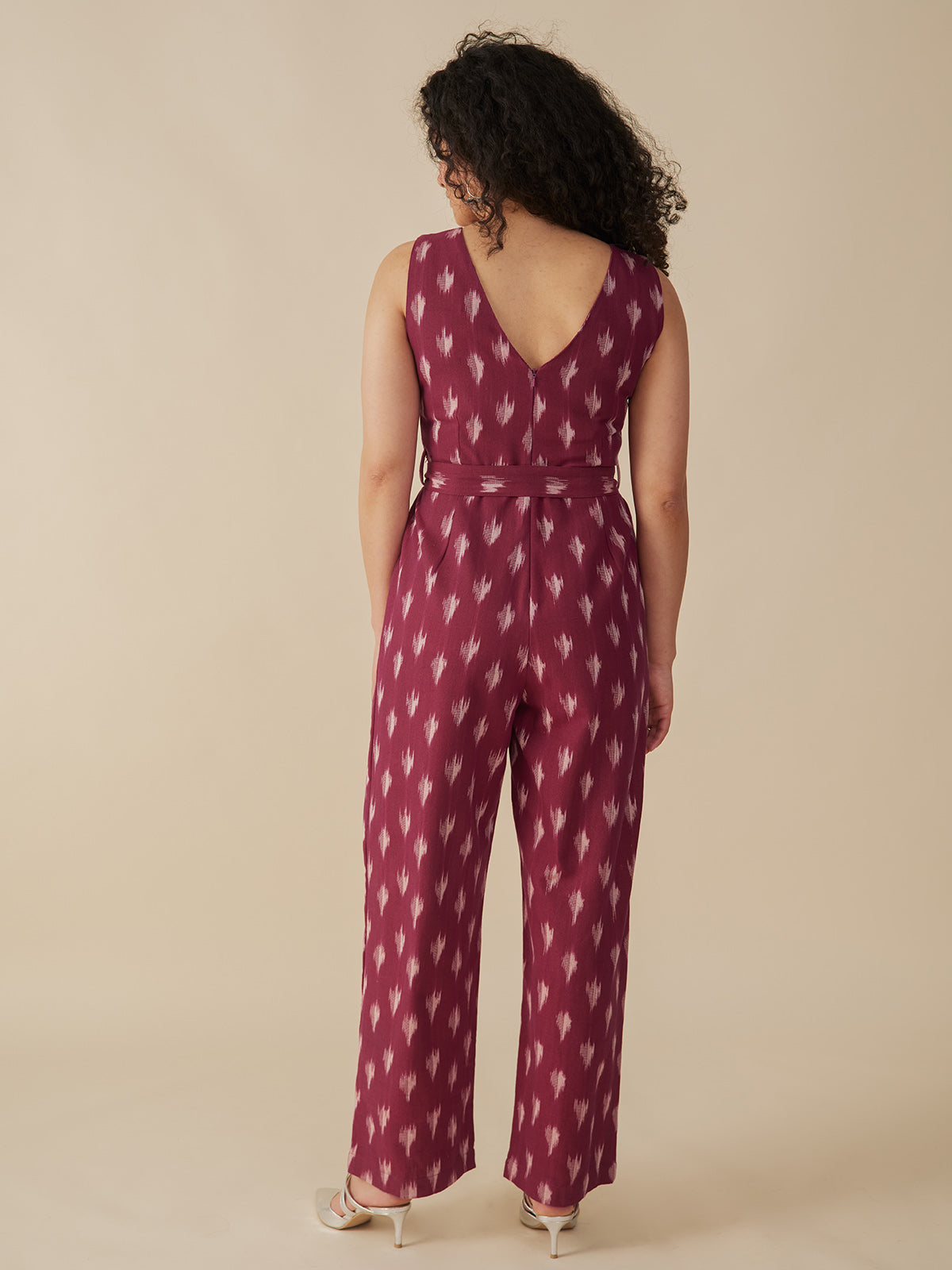 Jana Jumpsuit - Garnet Ikat