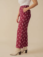 Rosie Pant - Garnet Ikat