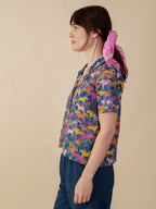 Camp Shirt - Blue Horses