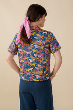 Camp Shirt - Blue Horses