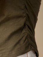 Ruched Top - Olive