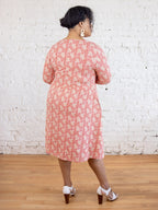 Callie 3/4 Sleeve Plus Size Wrap Dress - Matisse Vermillion