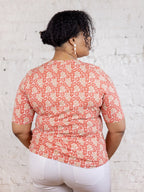 Gianna Plus Size Wrap Top - Matisse Vermillion