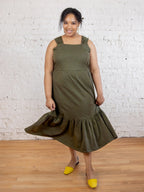 Opal Plus Size Dress - Olive