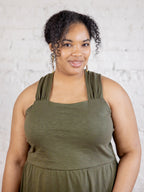 Opal Plus Size Dress - Olive