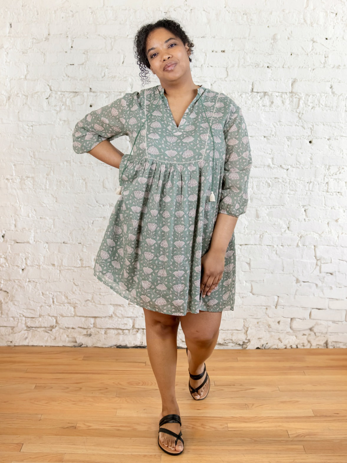 Sohla Mini Dress - Aegean Teal Floral
