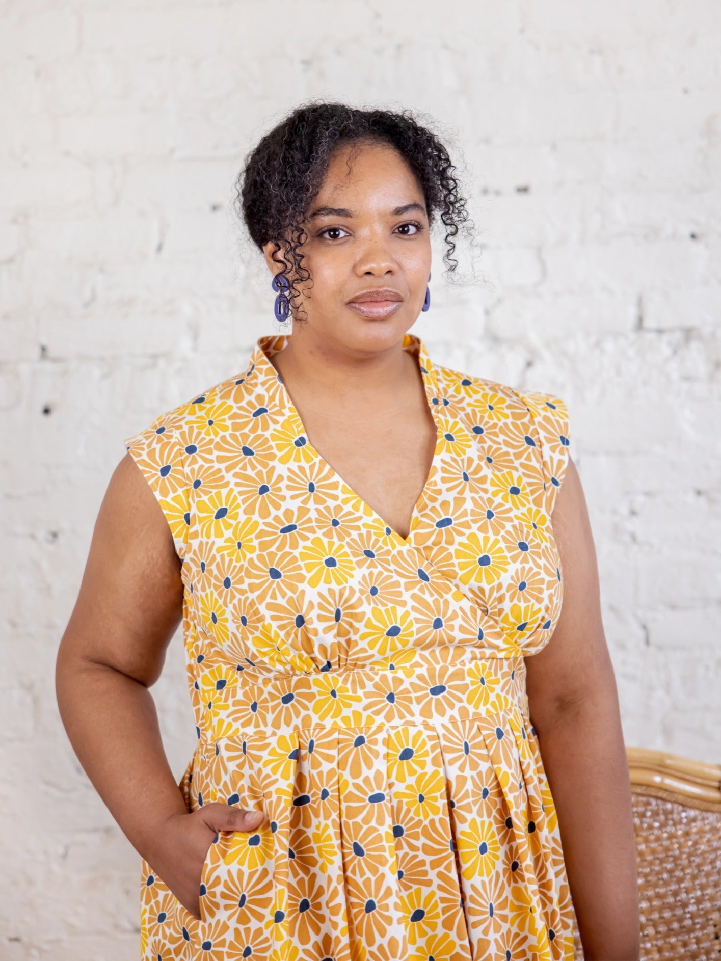Lucille Plus Size Dress - Sunny Floral