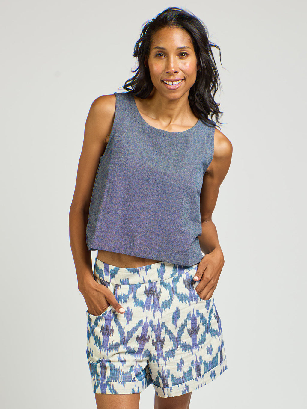 Serena Short - Seashore Ikat