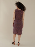 Danica Wrap Dress - Tree Rings Blue