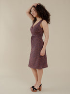 Danica Wrap Dress - Tree Rings Blue