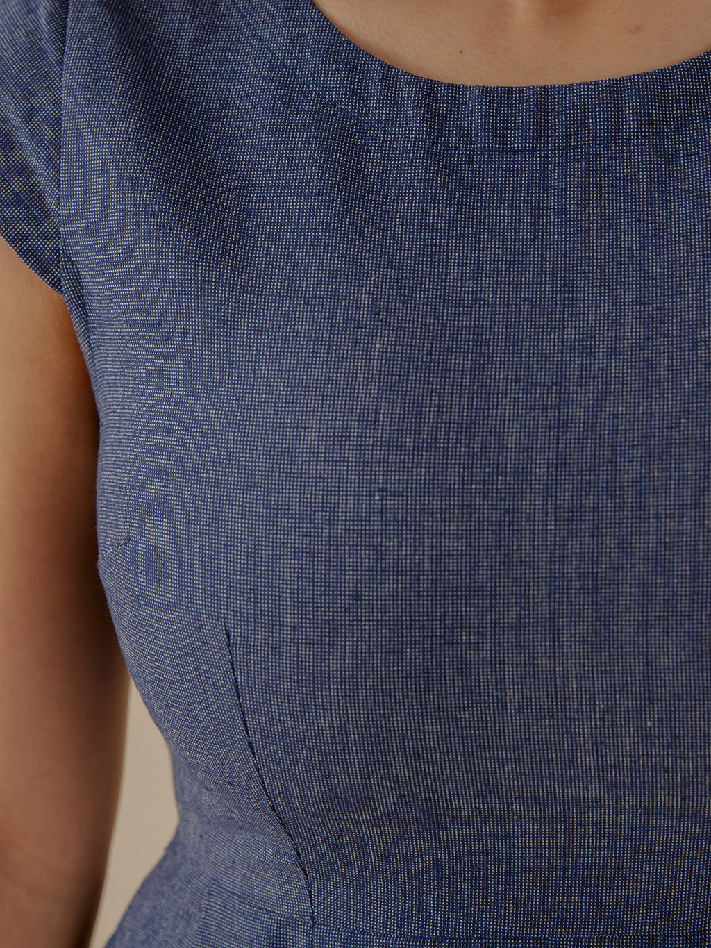 Devonshire Dress - Blue Chambray