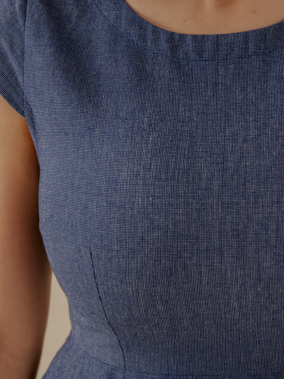 Devonshire Dress - Blue Chambray