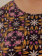 Mirah Tiered Plus Size Dress - Mauve Tile