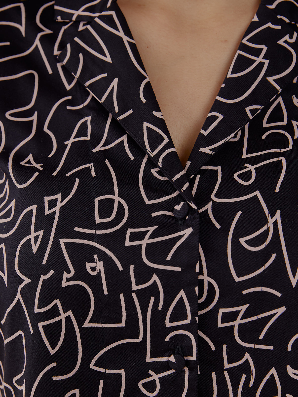 Camp Shirt - Black Lines