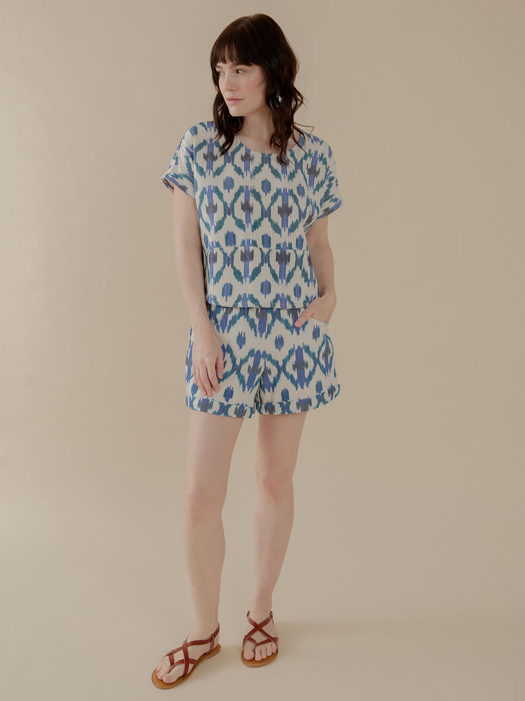 Dana Top - Seashore Ikat