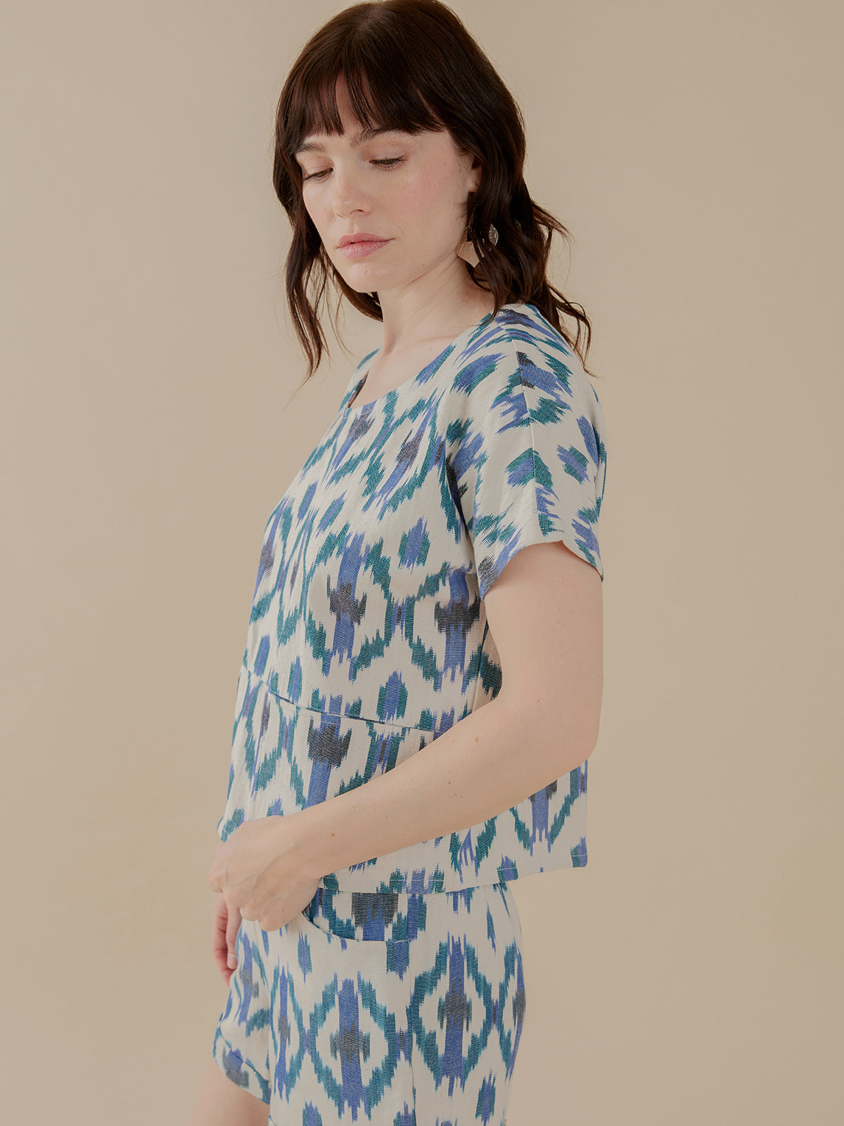 Dana Top - Seashore Ikat