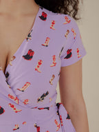 Katie Wrap Dress - Two Step Lavender