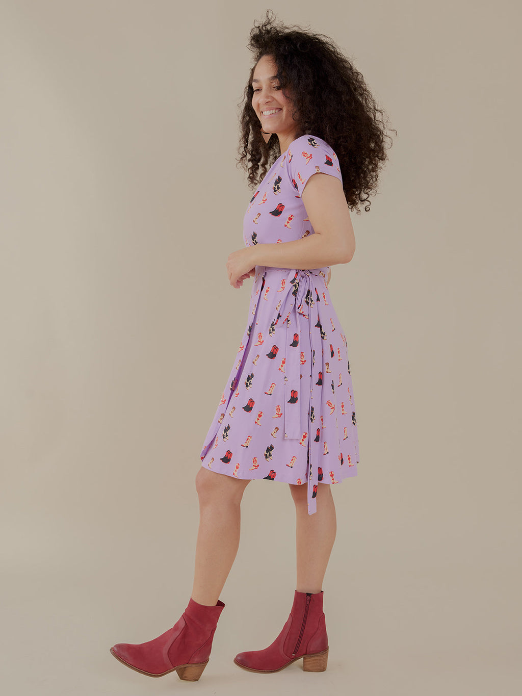 Katie Wrap Dress - Two Step Lavender