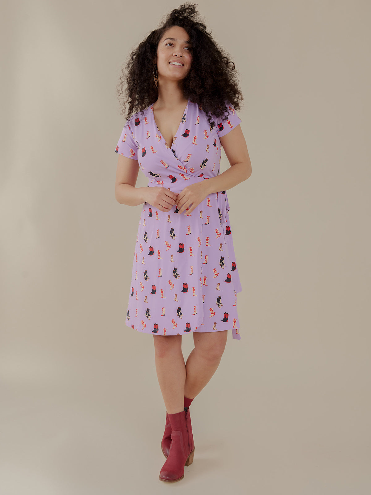 Katie Wrap Dress - Two Step Lavender