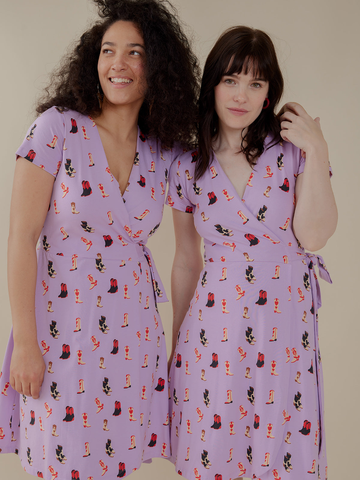Katie Wrap Dress - Two Step Lavender