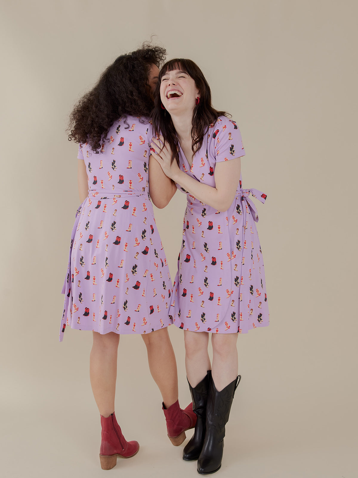 Katie Wrap Dress - Two Step Lavender