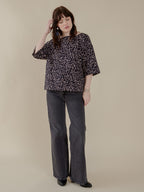 Ruth Top - Black Lines