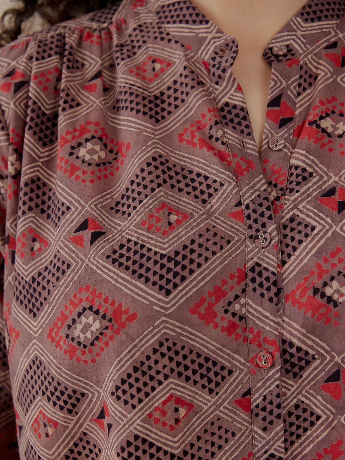 Stella Top - Brown Diamonds