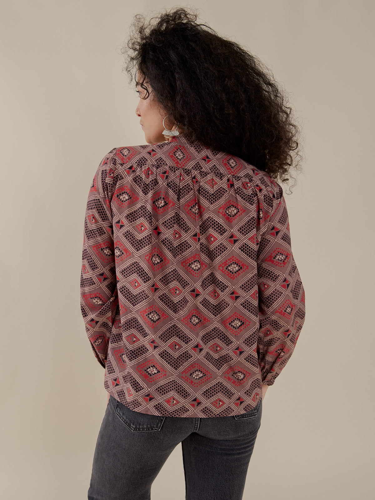 Stella Top - Brown Diamonds