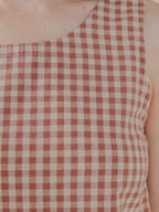 Neko Tank - Brown Gingham