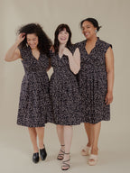 Lucille Dress - Black Lines