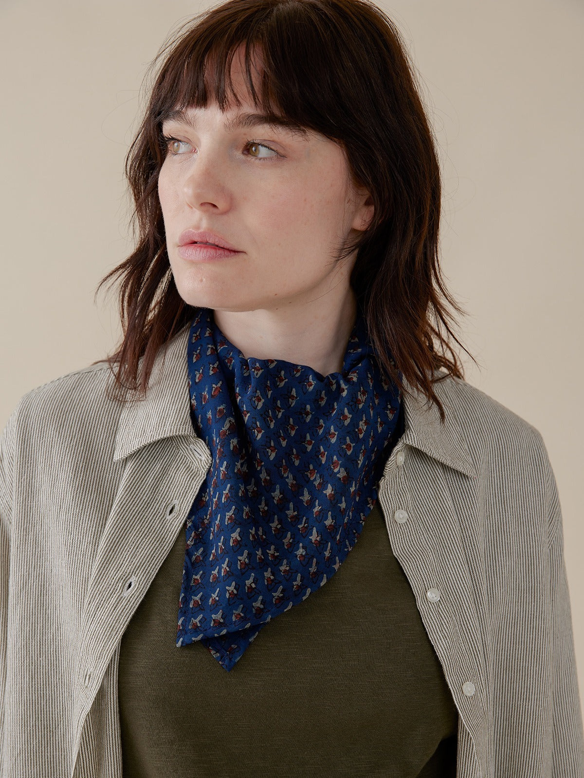 Square Scarf - Indigo Modal